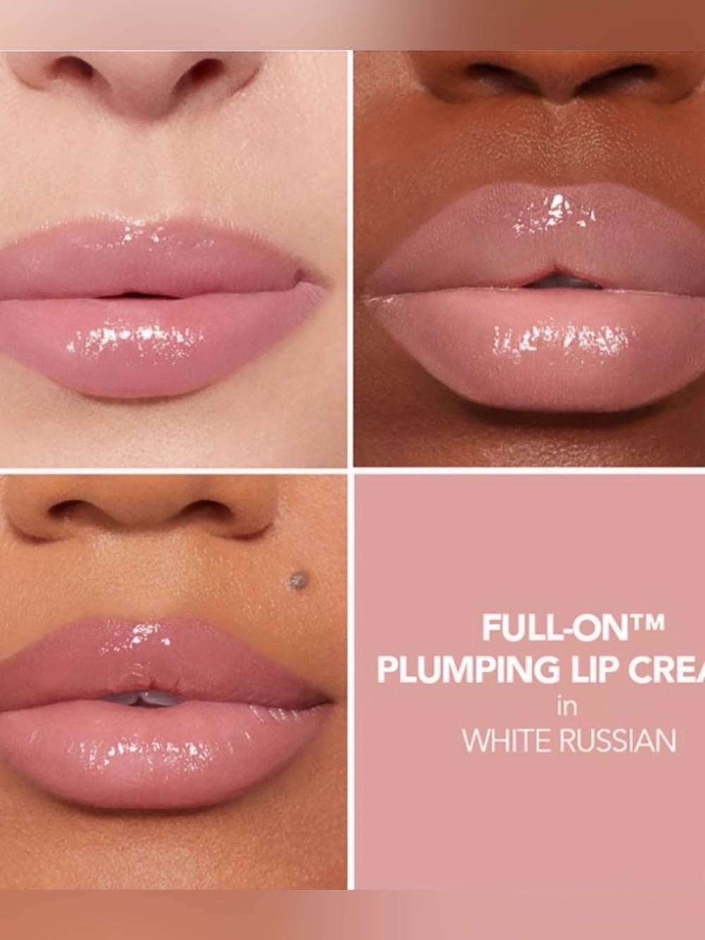 BUXOM full-on Plumping Lip Cream ~ in White Russian ~ full size